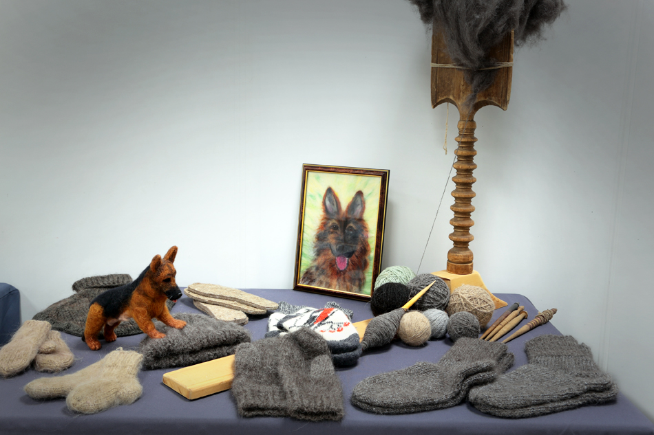 Экспозиция музея собак на интернациональной выставке собак «Огни Прикамья - 2019»